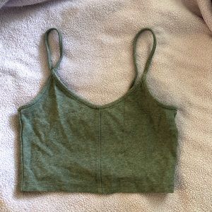 Topshop Grey Crop Top